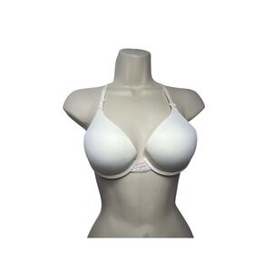 Maidenform Comfort‎ Devotion Bra Womens 34B White Lace Push Up Padded Underwire